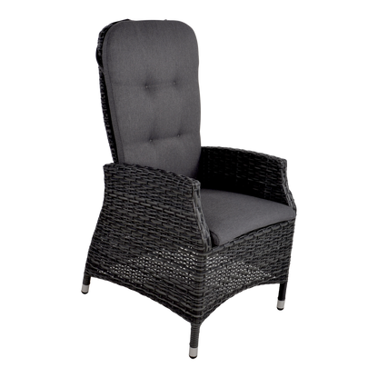Tuinstoel Soho Comfort | Zwart Wicker