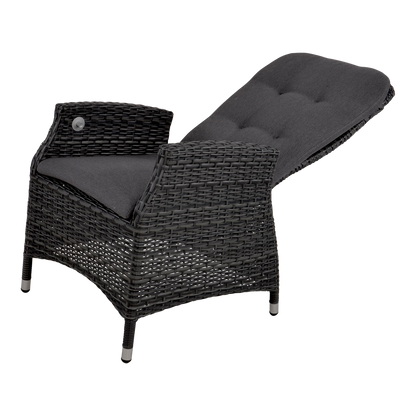 Tuinstoel Soho Comfort | Zwart Wicker