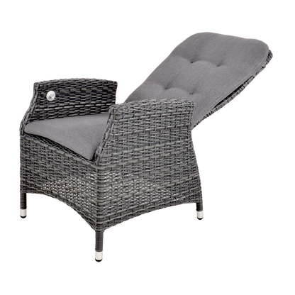 Tuinstoel Soho Comfort | Zwart Wicker