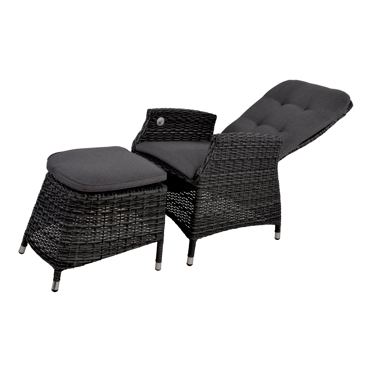 Tuinstoel Soho Comfort | Zwart Wicker