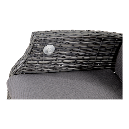 Tuinstoel Soho Comfort | Zwart Wicker