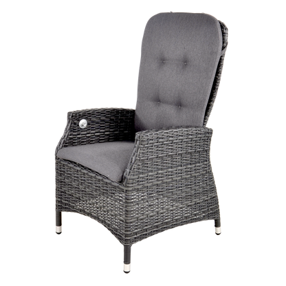 Tuinstoel Soho Comfort | Zwart Wicker