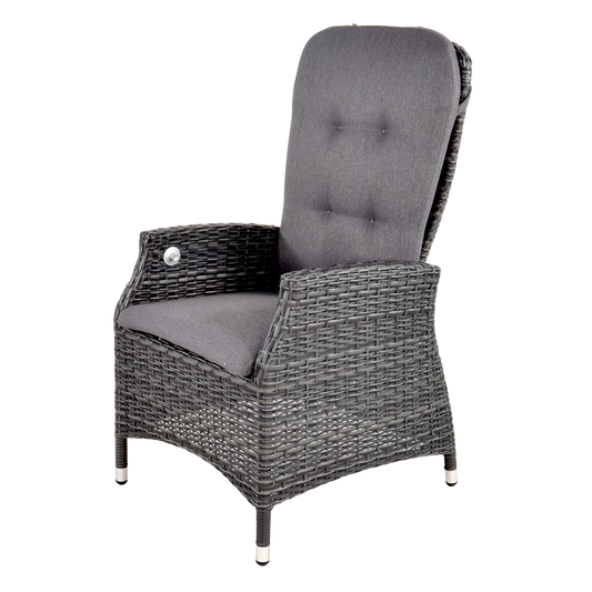 Tuinstoel Soho Comfort | Zwart Wicker