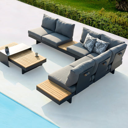 Loungeset Barbados | Antraciet