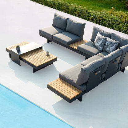 Loungeset Barbados | Antraciet