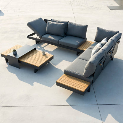 Loungeset Barbados | Antraciet