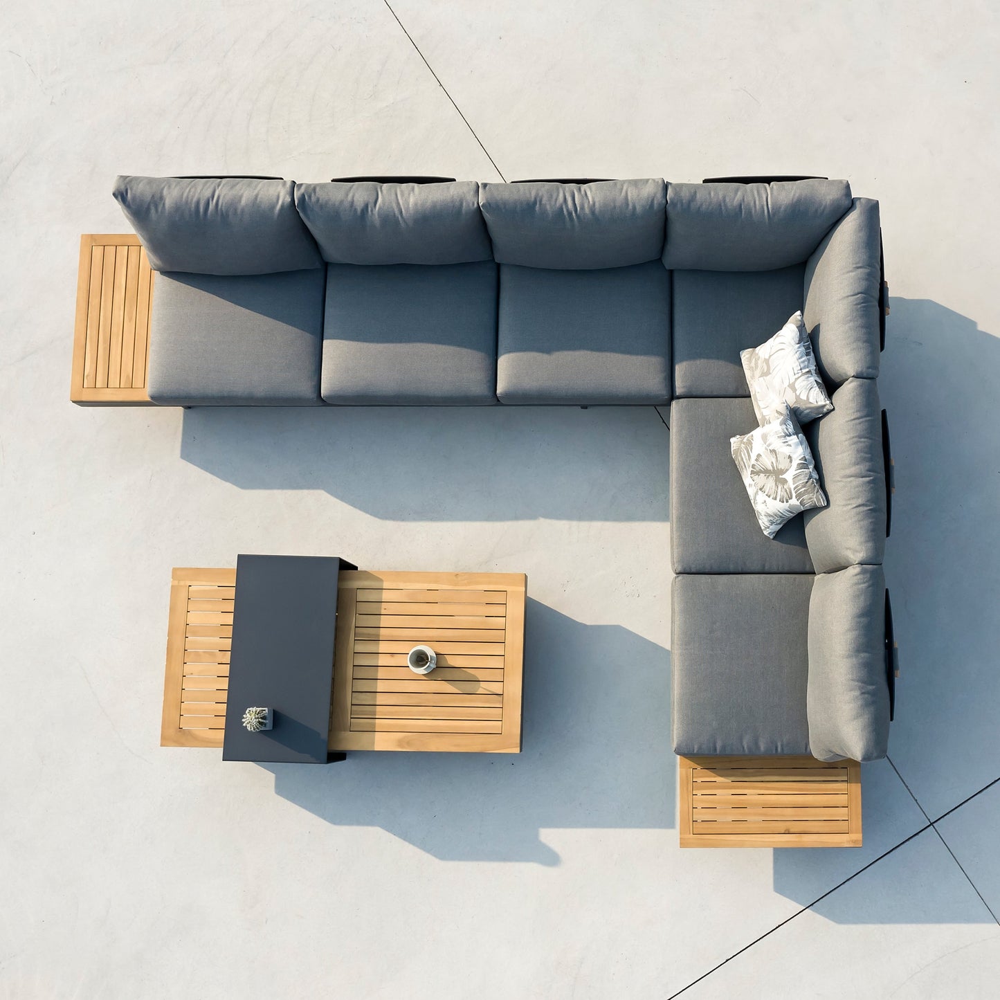 Loungeset Barbados | Antraciet