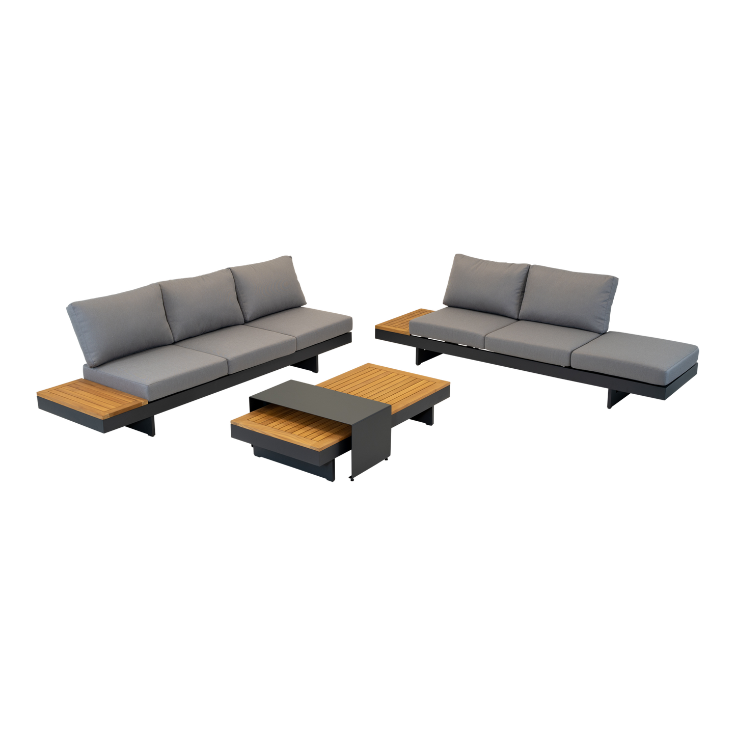 Loungeset Barbados | Antraciet