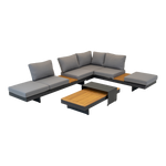 Loungeset Barbados | Antraciet