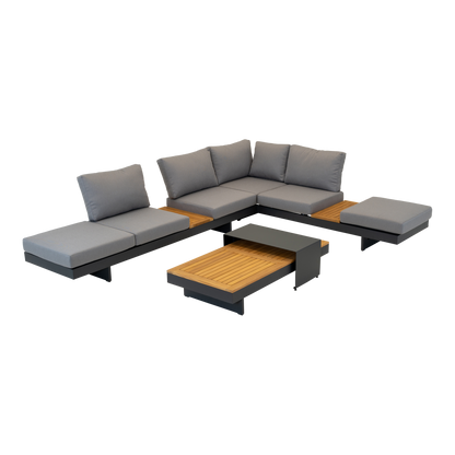 Loungeset Barbados | Antraciet