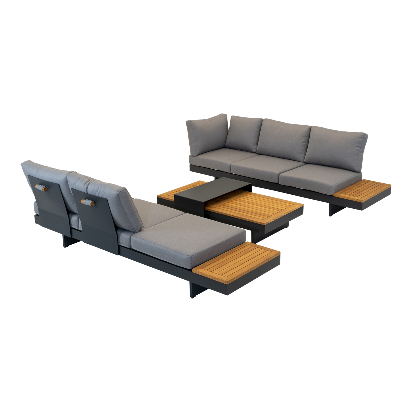 Loungeset Barbados | Antraciet