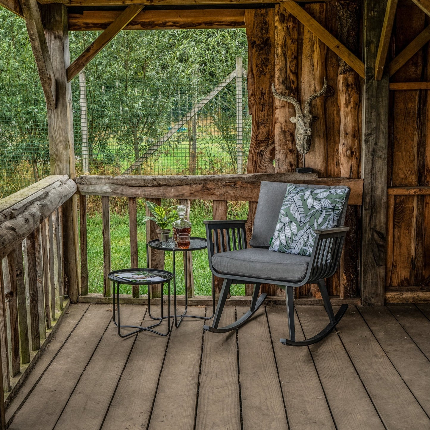 Schommelstoel Amalfi | Antraciet