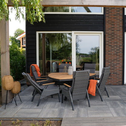 Tuinstoel Florence | Zwart Wicker