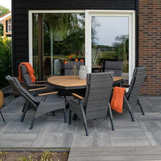 Tuintafel Lontano | Driehoek | Oranje Teakhout