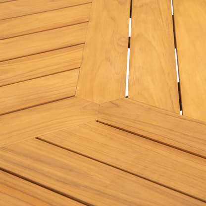 Tuintafel Lontano | Driehoek | Oranje Teakhout