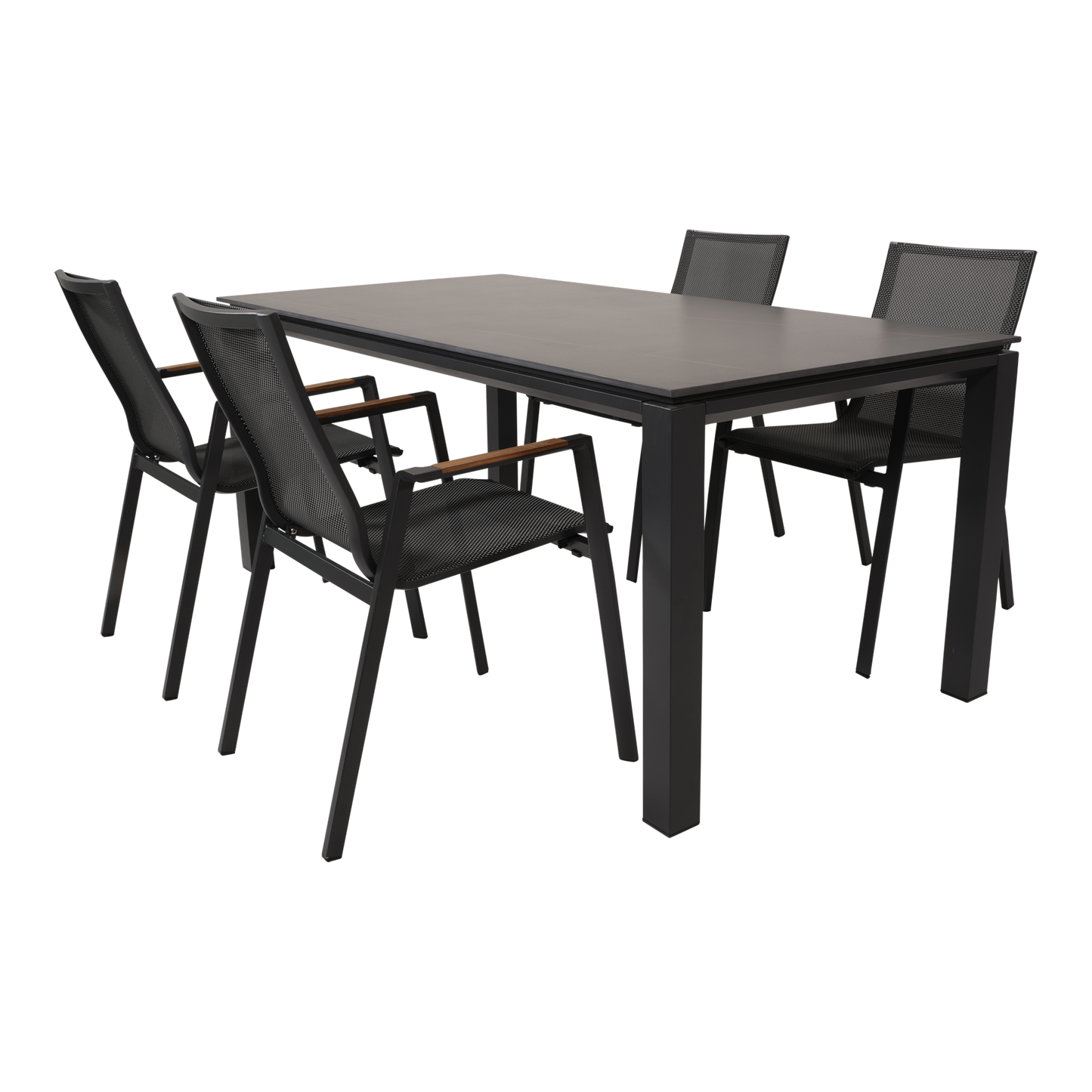 Tuintafel Monaco Negro | 180x90x74 cm | Zwart