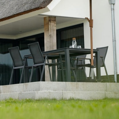 Stapelbare Tuinstoel Tarragona | Zwart | Teakhout