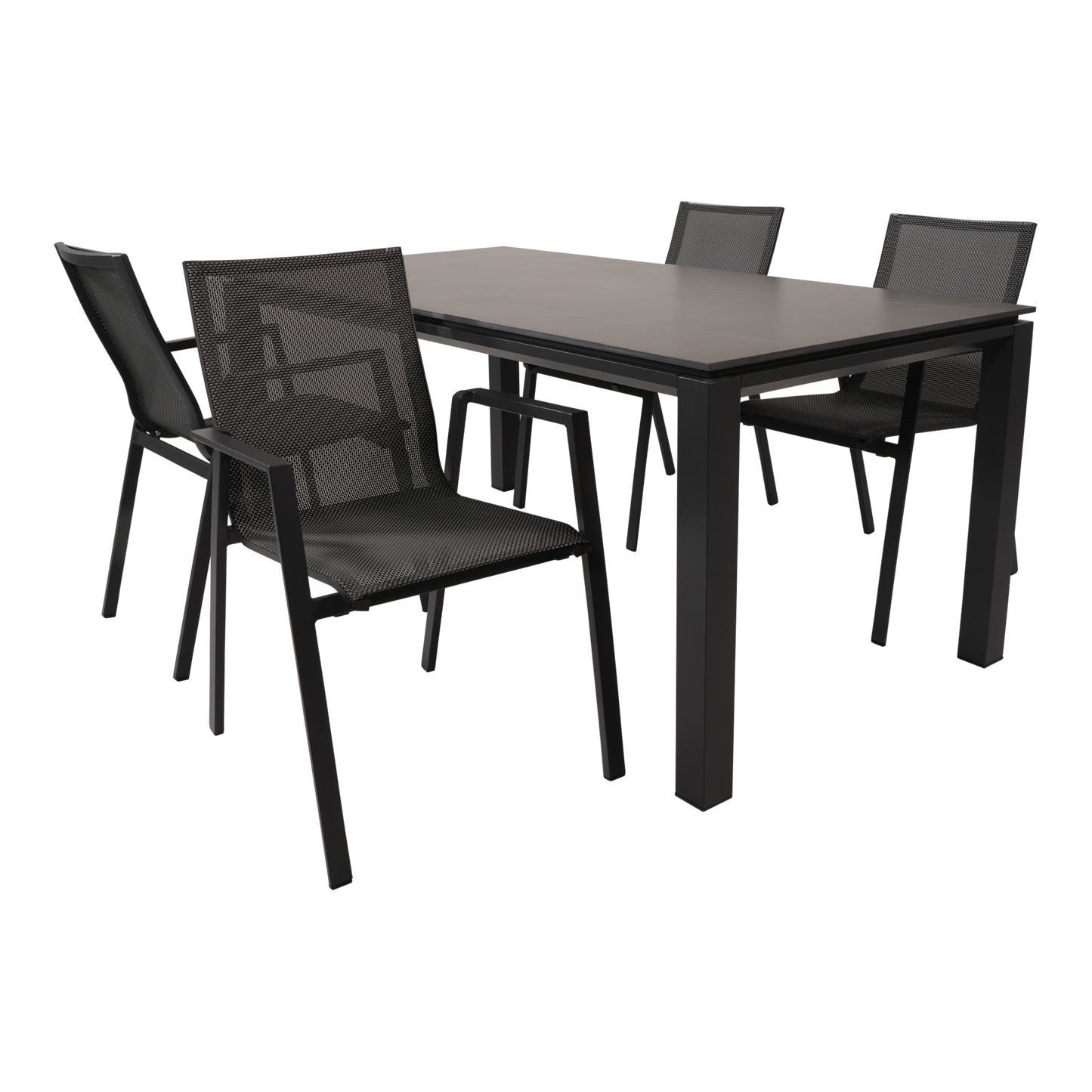 Tuintafel Monaco Negro | 180x90x74 cm | Zwart