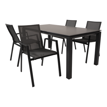 Tuintafel Monaco Negro | 180x90x74 cm | Zwart