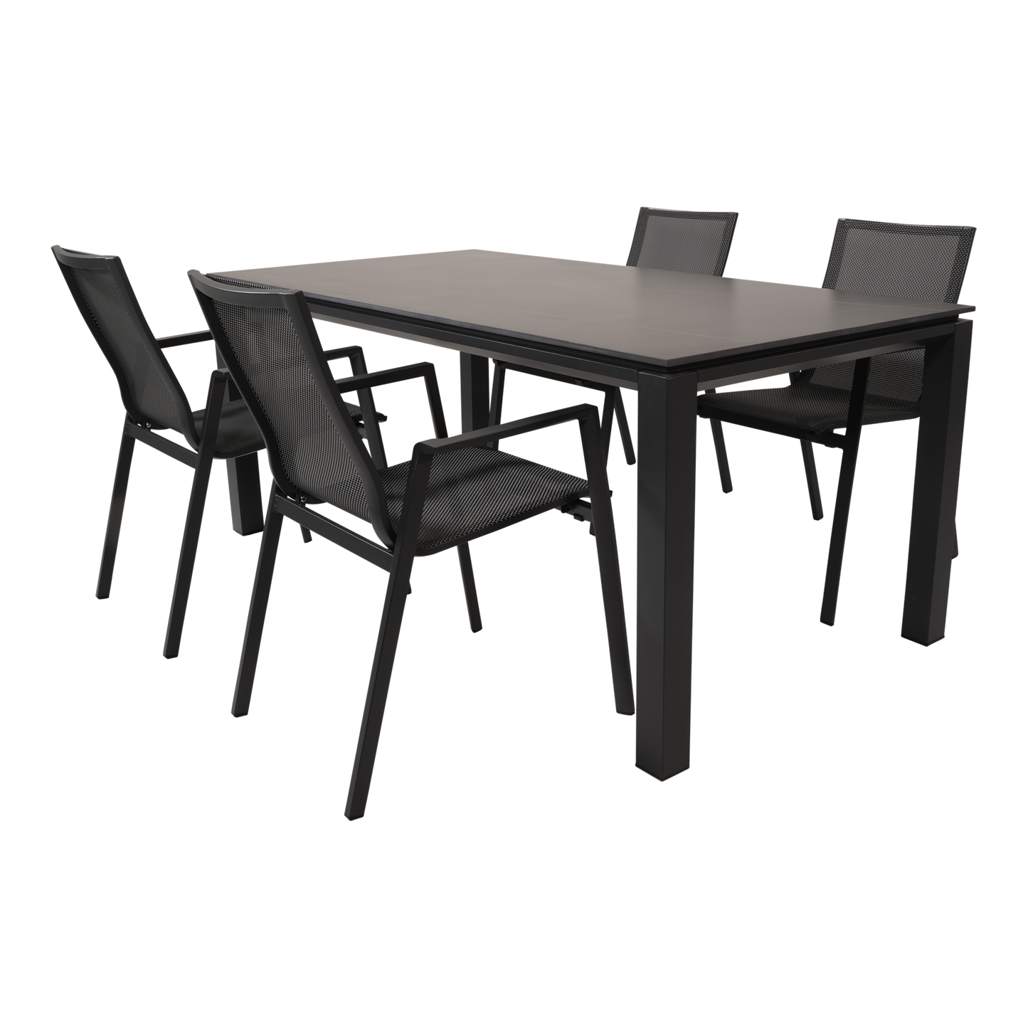 Tuintafel Monaco Negro | 180x90x74 cm | Zwart