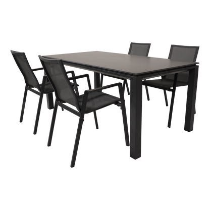 Tuintafel Monaco Negro | 180x90x74 cm | Zwart