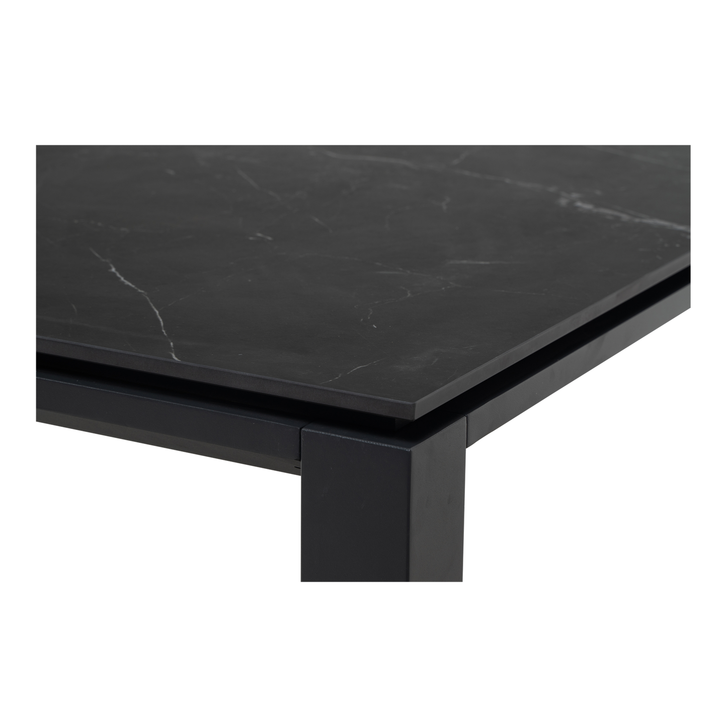 Tuintafel Monte Carlo Negro | 180x90x74 cm | Zwart Marmerlook