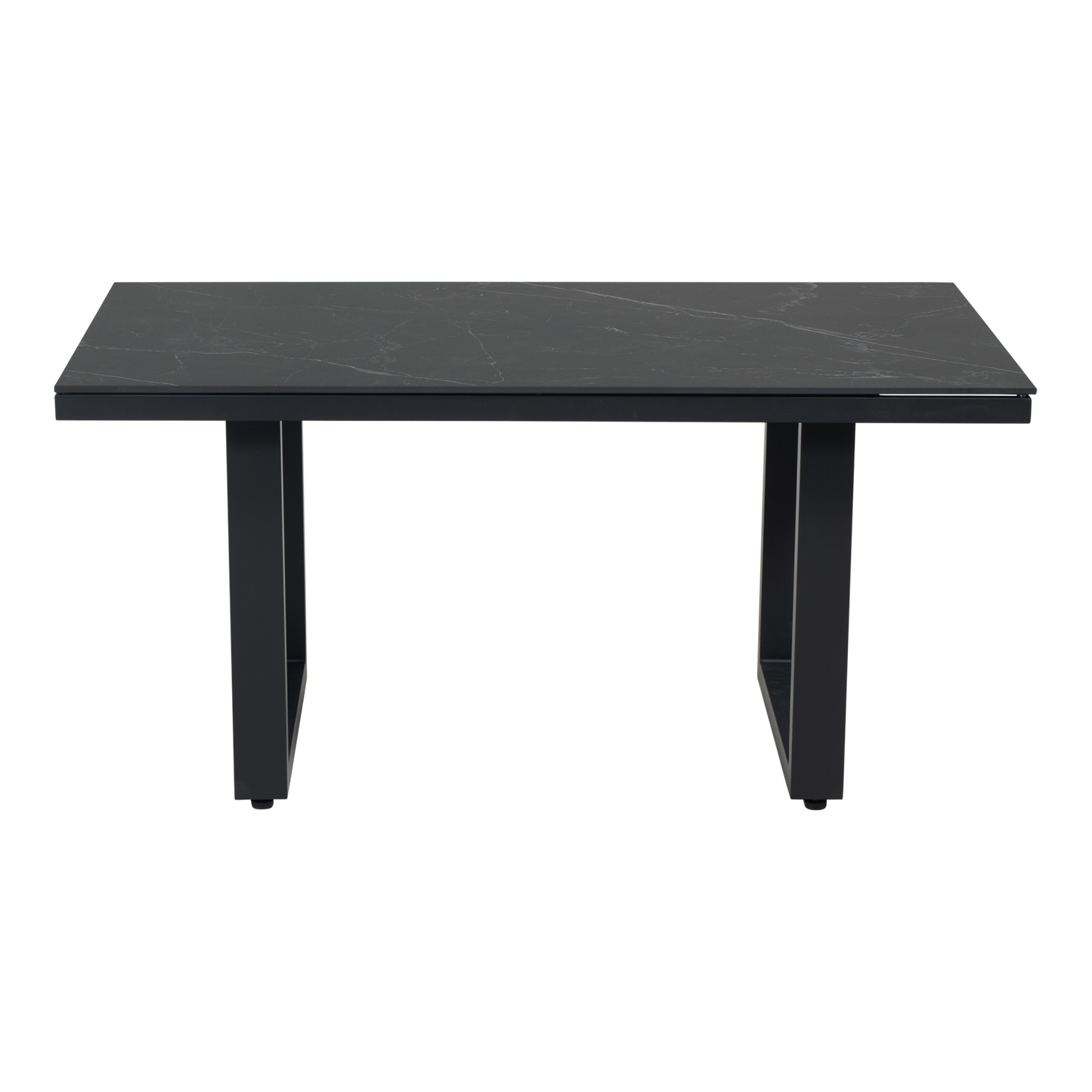 Tuintafel Monte Carlo Negro | 140x80x67 cm | Zwart Marmerlook
