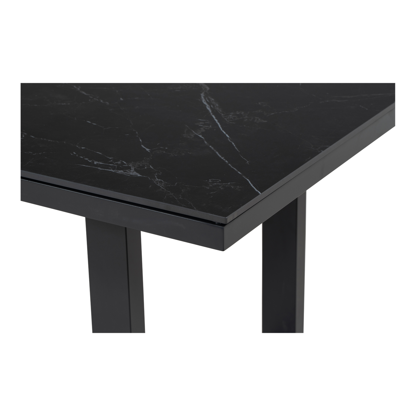 Tuintafel Monte Carlo Negro | 140x80x67 cm | Zwart Marmerlook