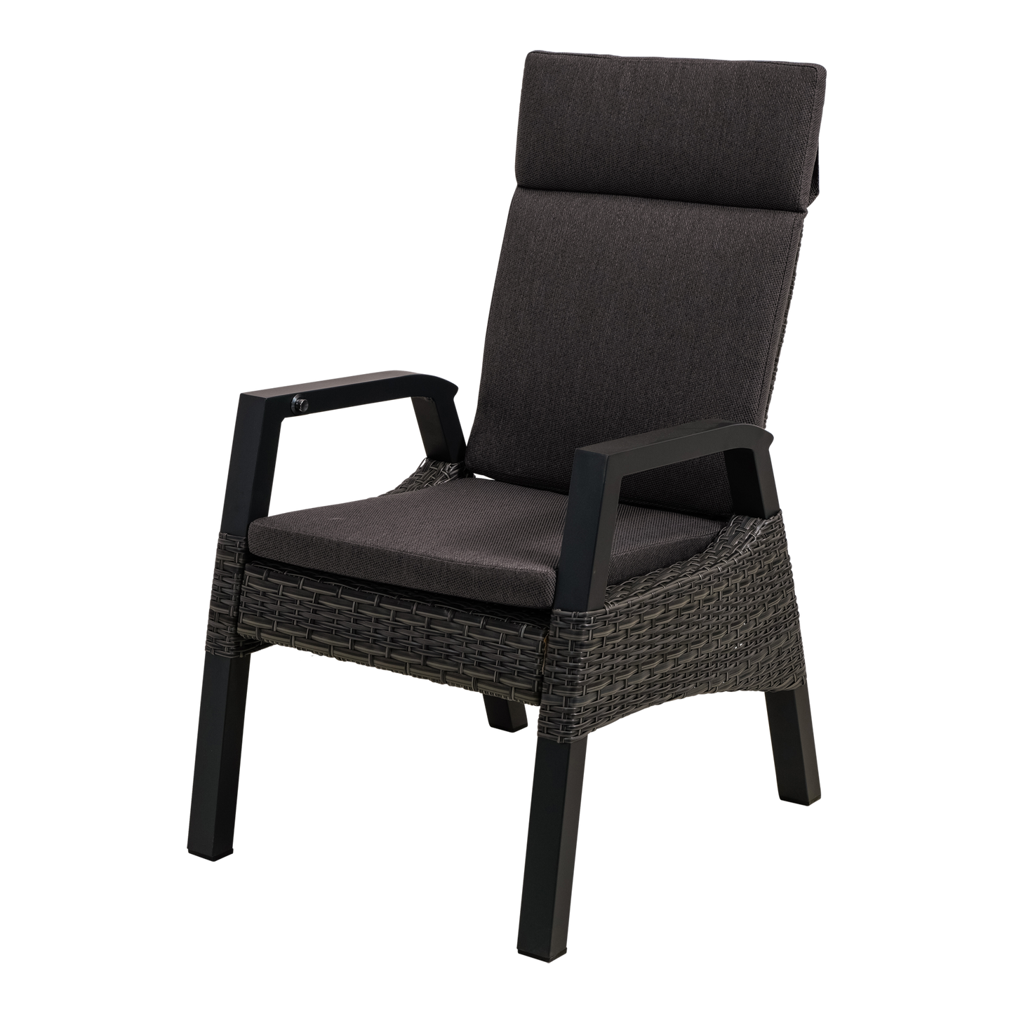 Tuinstoel Treviso | Zwart Wicker