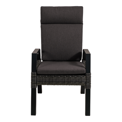 Tuinstoel Treviso | Zwart Wicker