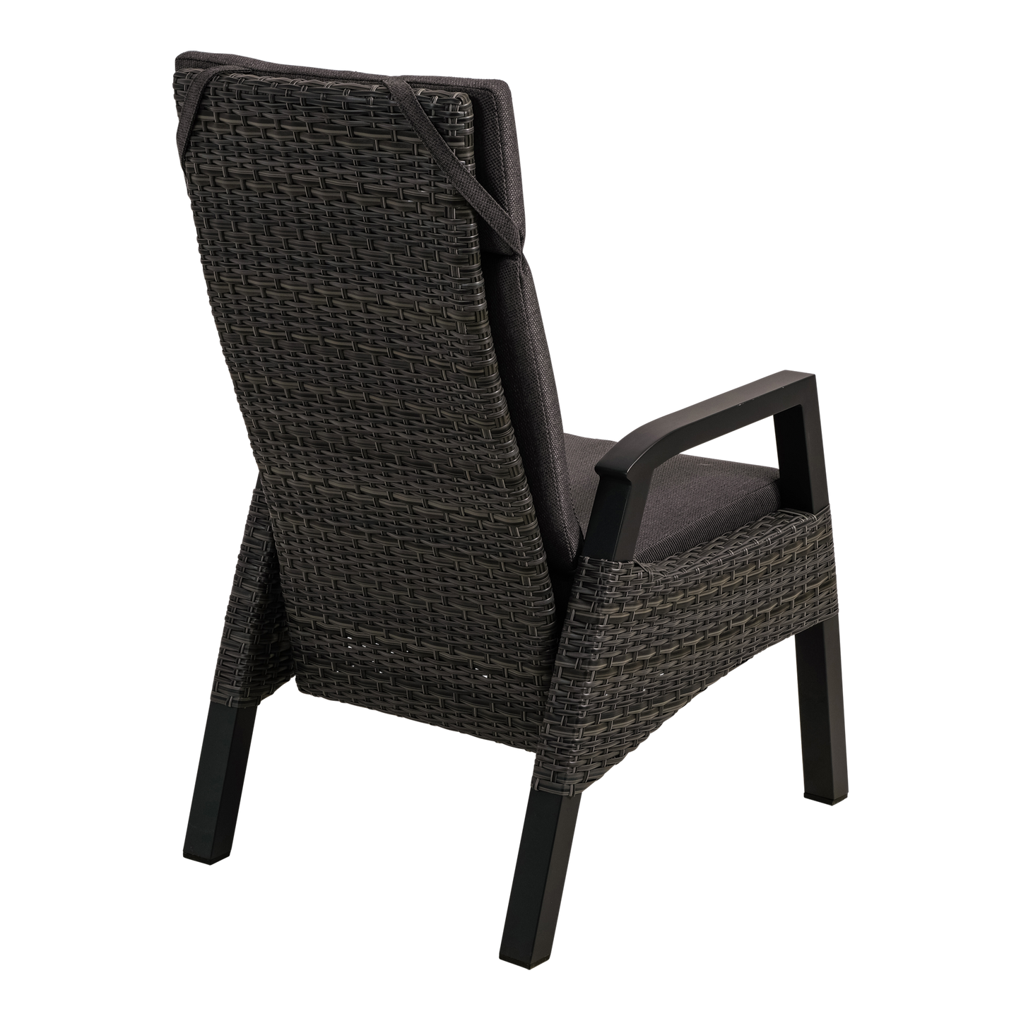 Tuinstoel Treviso | Zwart Wicker