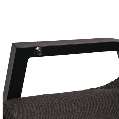 Tuinstoel Treviso | Zwart Wicker