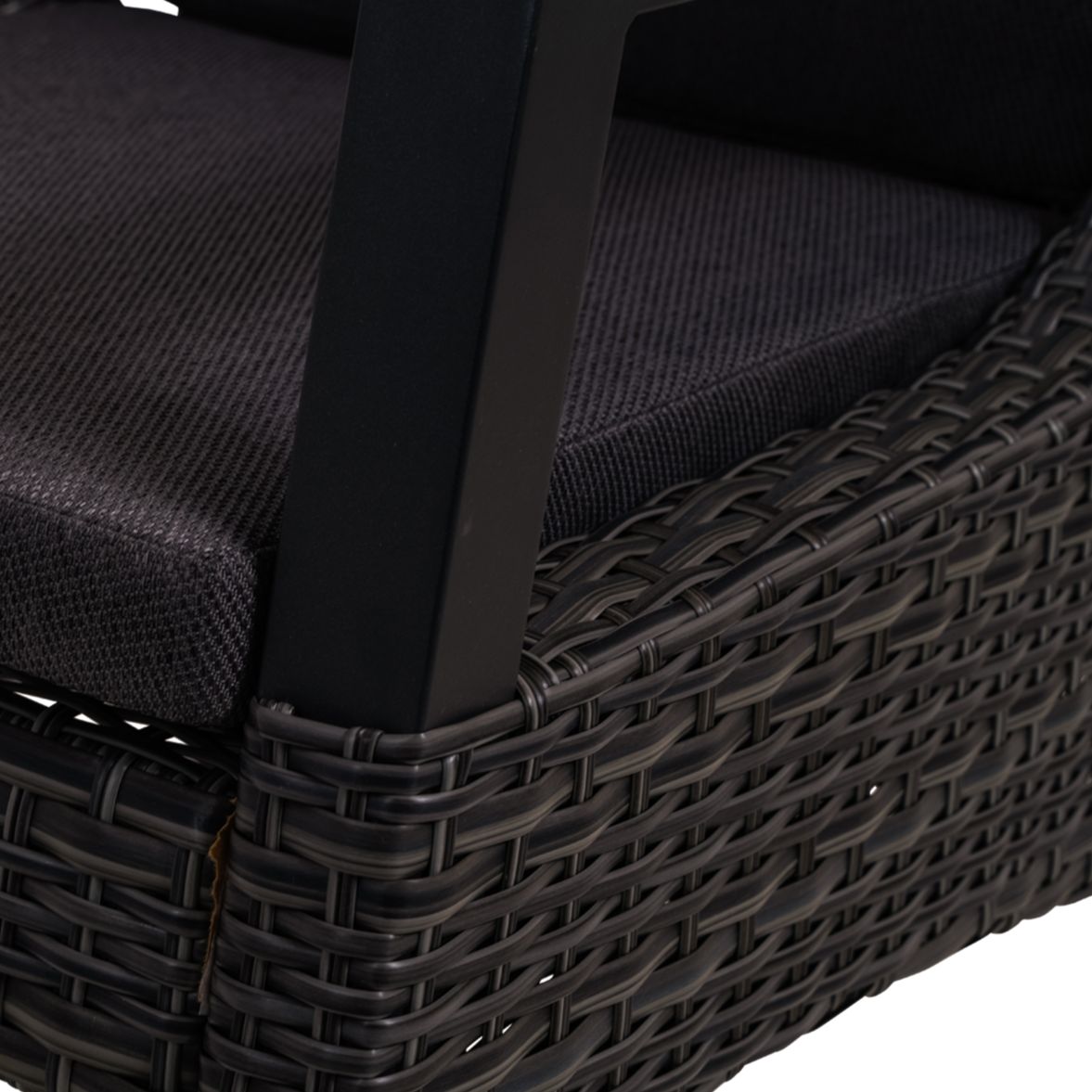 Tuinstoel Treviso | Zwart Wicker