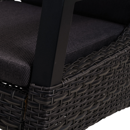 Tuinstoel Treviso | Zwart Wicker