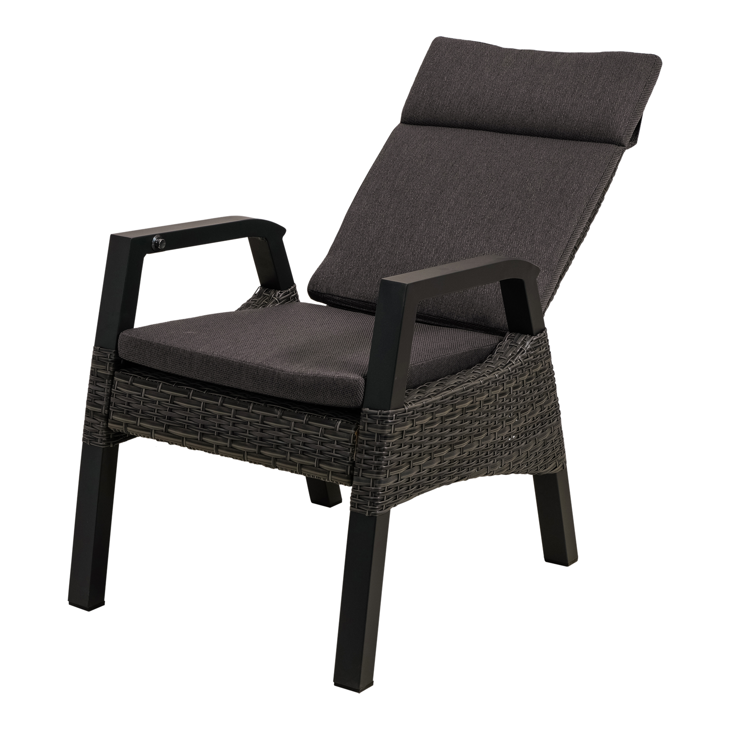 Tuinstoel Treviso | Zwart Wicker