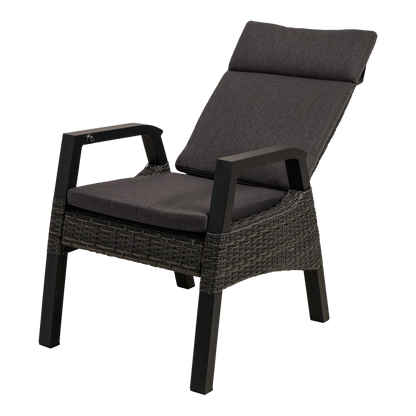 Tuinstoel Treviso | Zwart Wicker