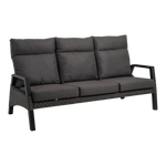 Loungebank Treviso | Zwart Wicker