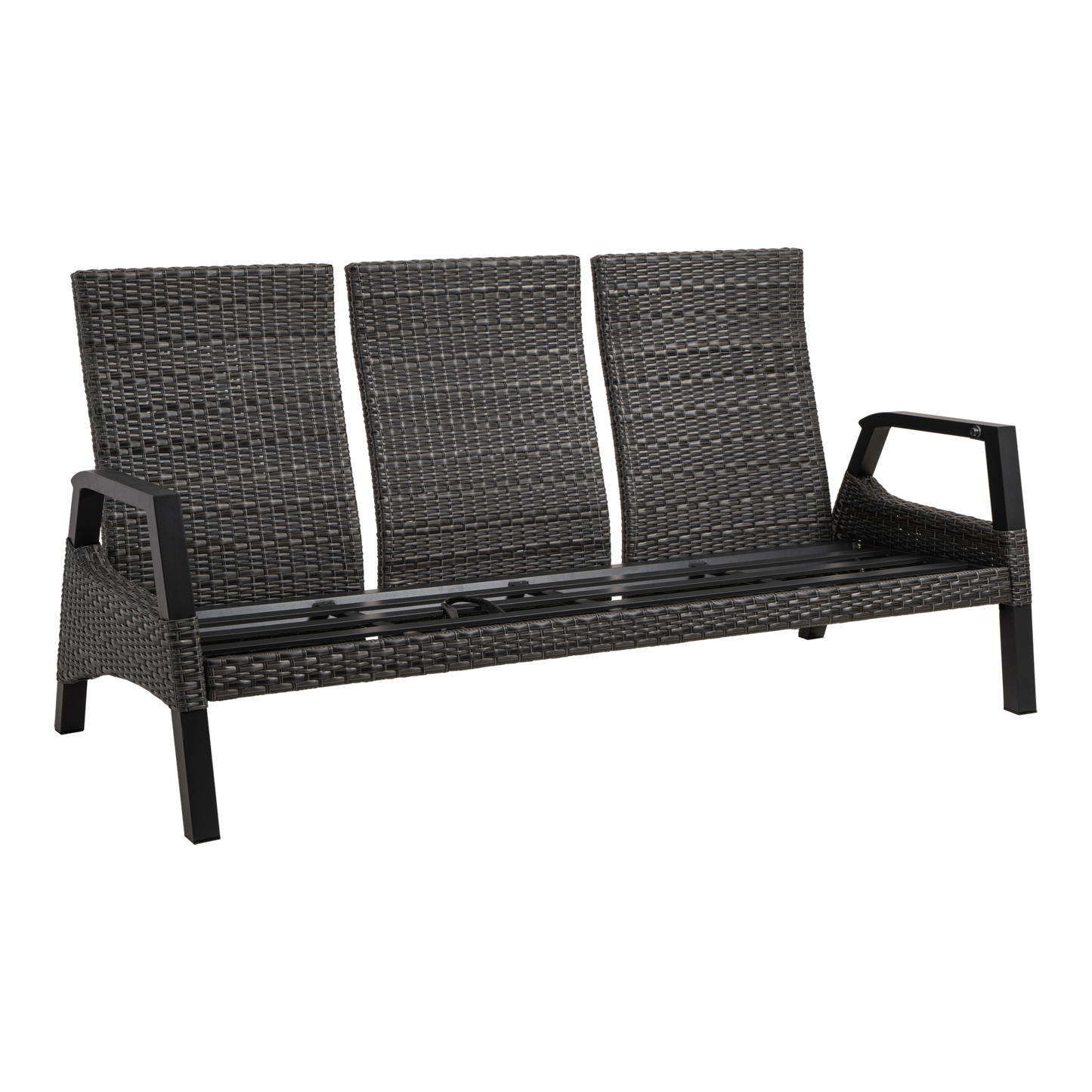 Loungebank Treviso | Zwart Wicker