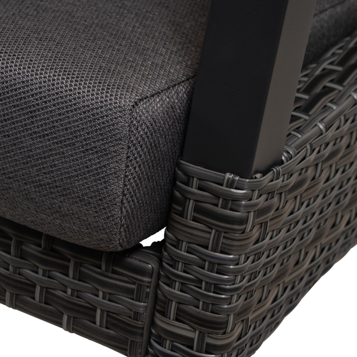 Loungebank Treviso | Zwart Wicker