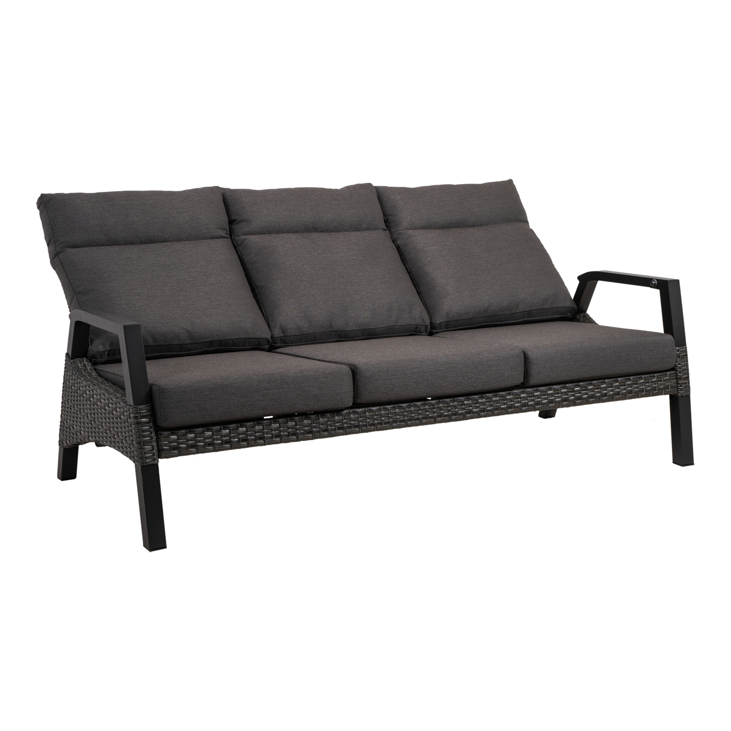 Loungebank Treviso | Zwart Wicker