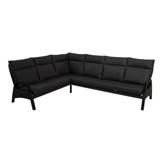 Lounge hoekset Treviso | Antraciet Wicker