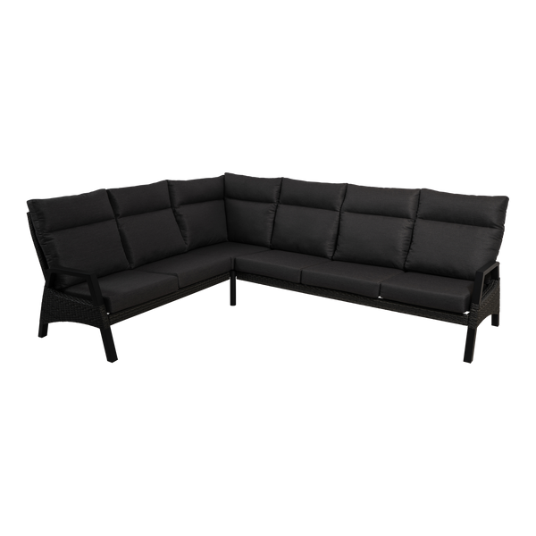 Lounge hoekset Treviso | Antraciet Wicker