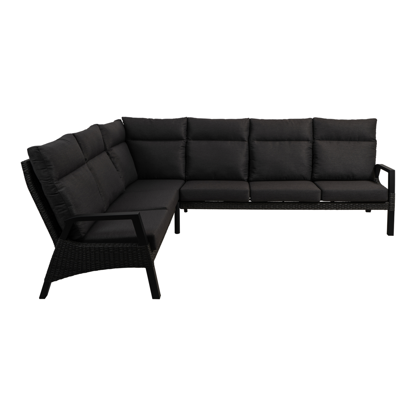 Lounge hoekset Treviso | Antraciet Wicker