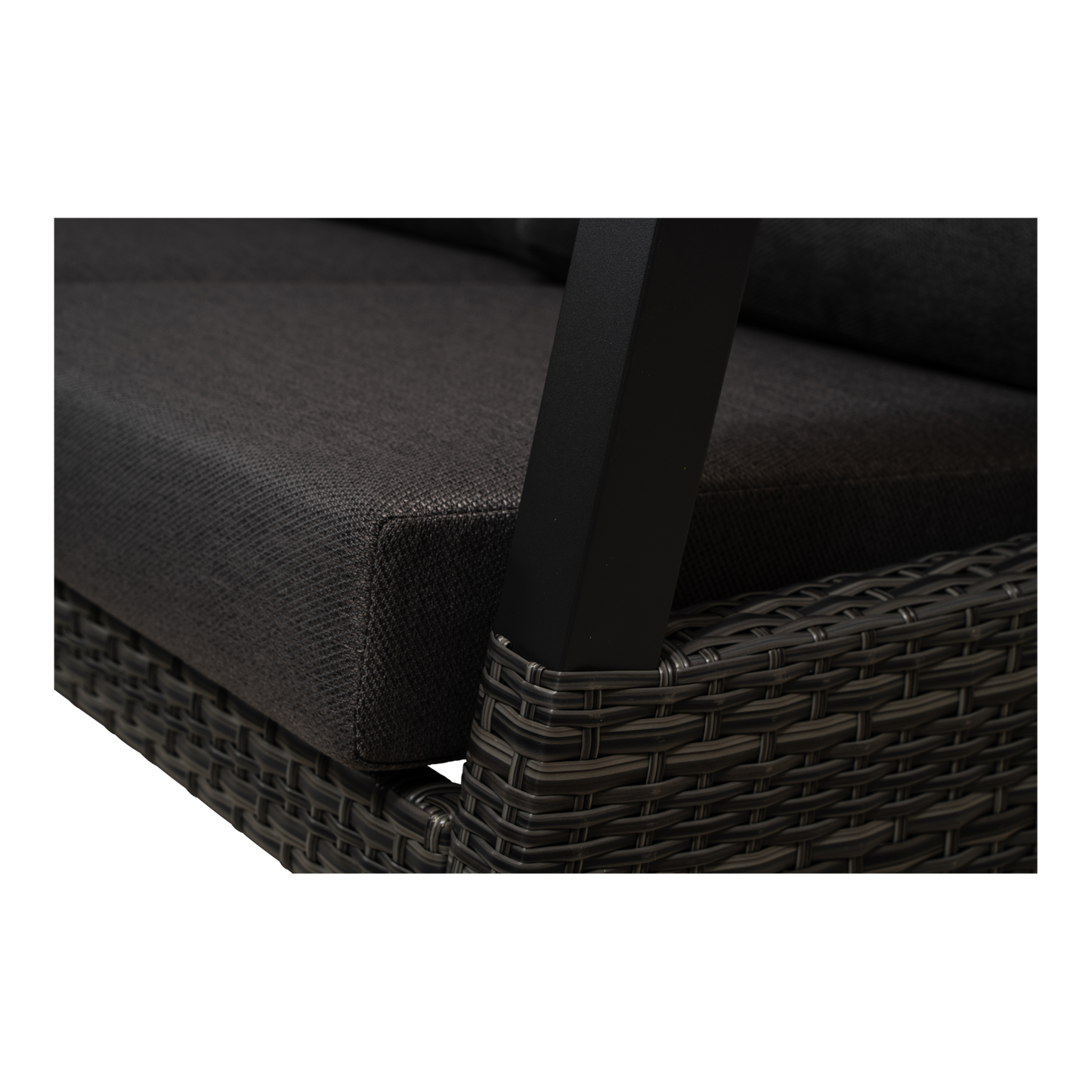 Lounge hoekset Treviso | Antraciet Wicker