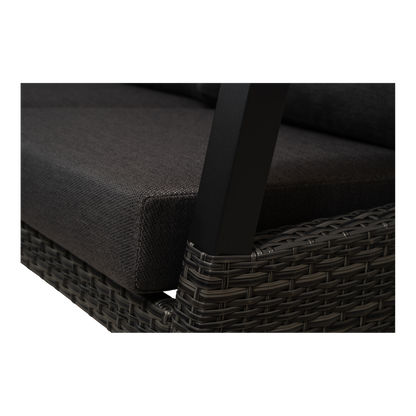 Lounge hoekset Treviso | Antraciet Wicker
