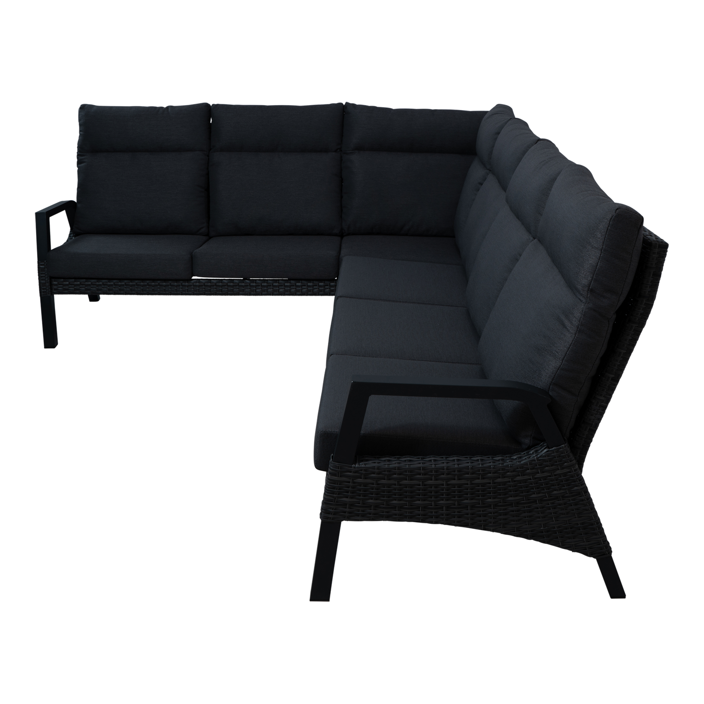 Lounge hoekset Treviso | Antraciet Wicker