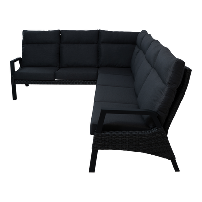 Lounge hoekset Treviso | Antraciet Wicker