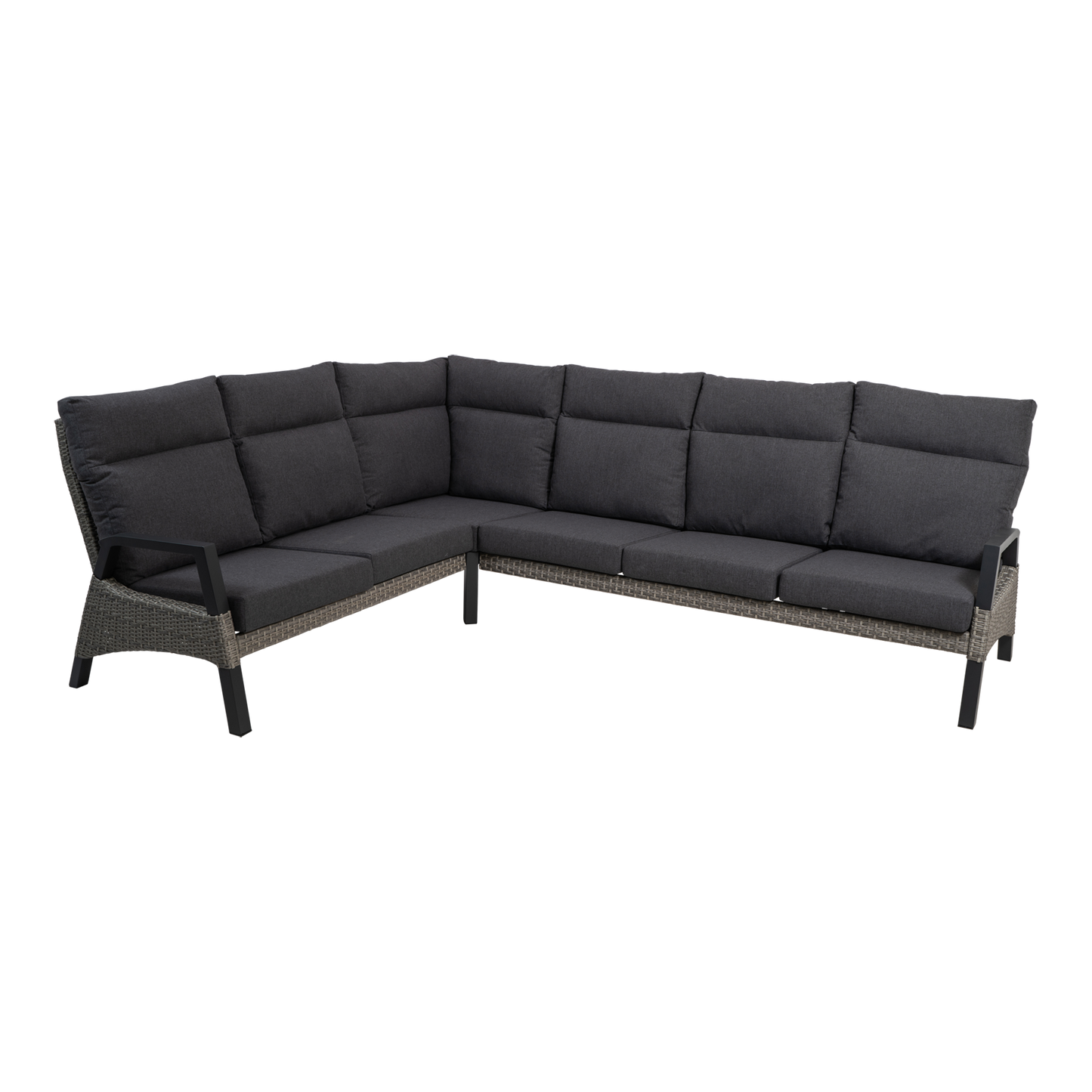 Lounge hoekset Treviso | Grijs Wicker