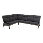 Lounge hoekset Treviso | Grijs Wicker