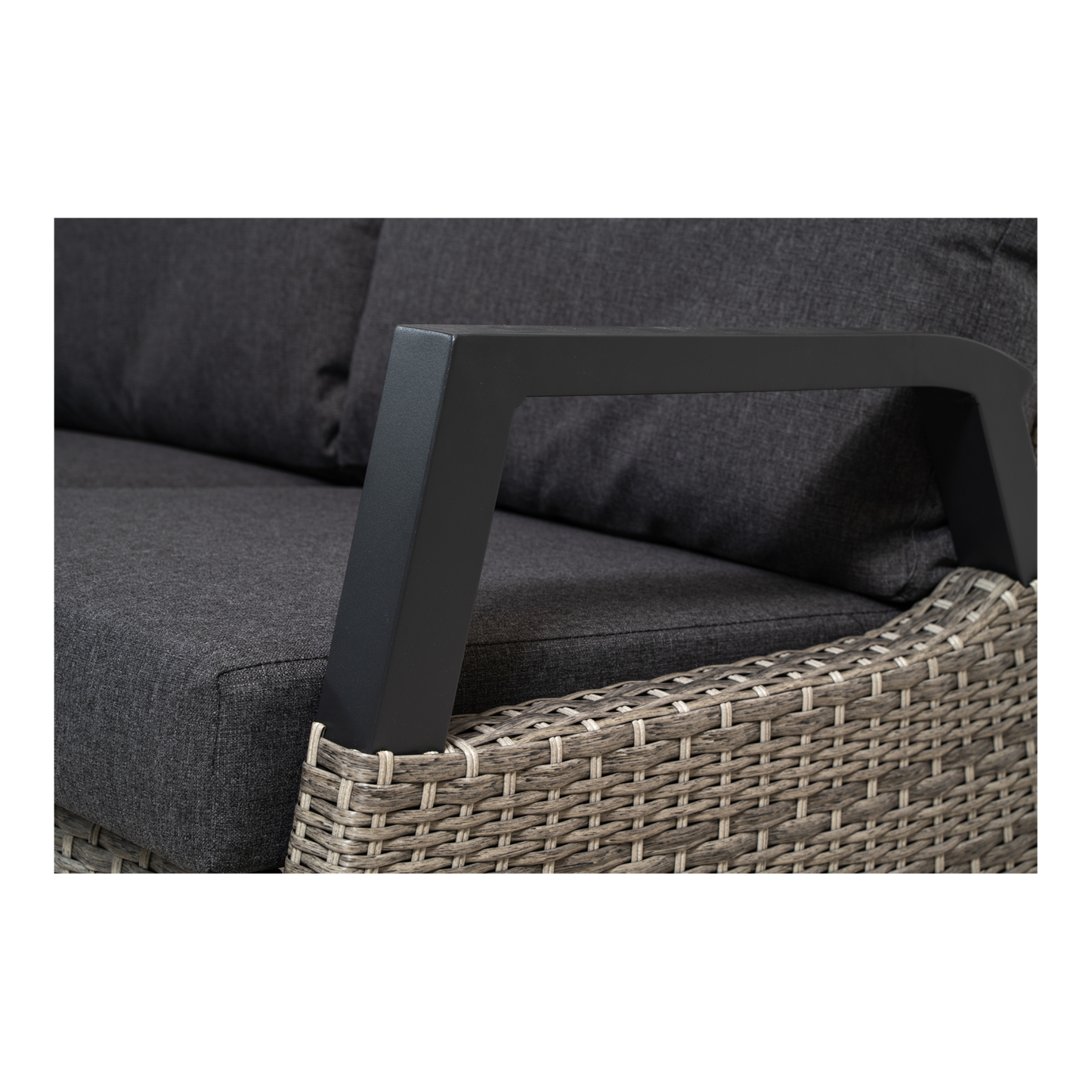 Lounge hoekset Treviso | Grijs Wicker